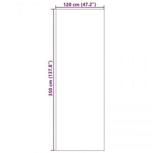 Dørmåtte Vaskbar Grøn 120x350 cm