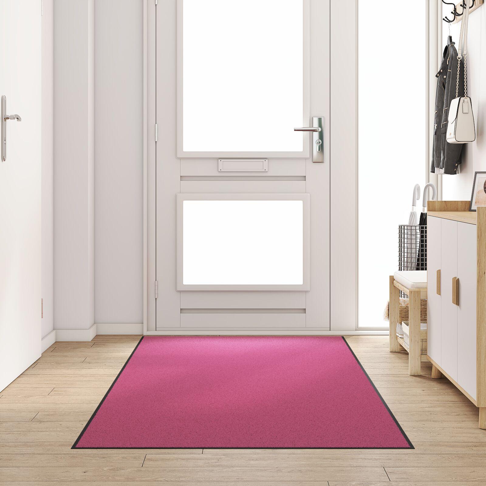 Dørmåtte, Vaskbar, Pink, 120x250 cm