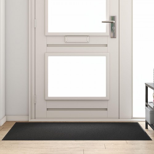 Dørmåtte Rektangulær Sort 90x150 cm