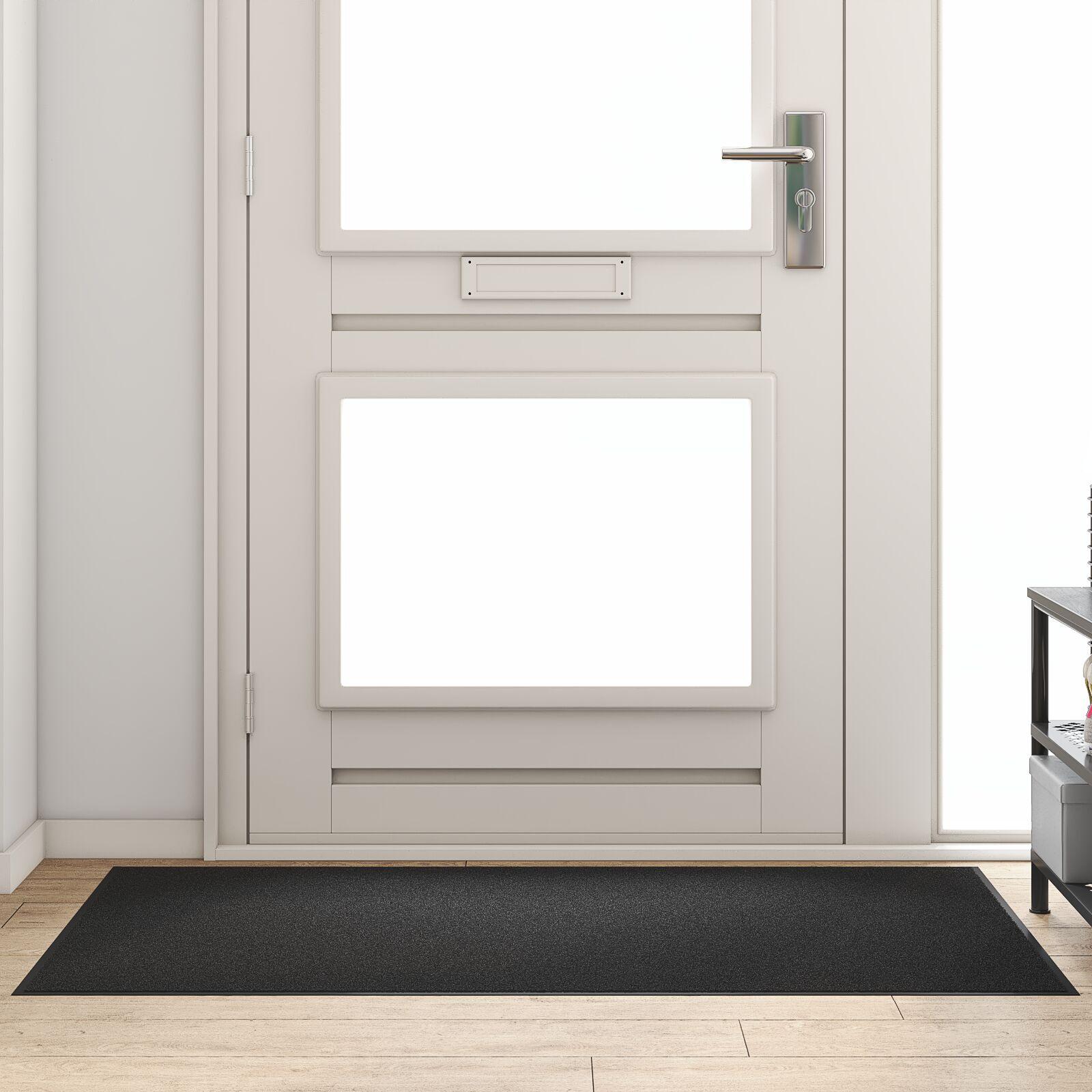 Dørmåtte Rektangulær Sort 90x150 cm