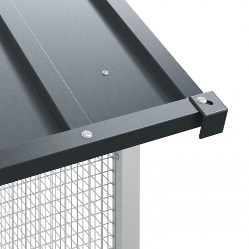 Fuglebur Anthracit 112x227x141 cm Stål