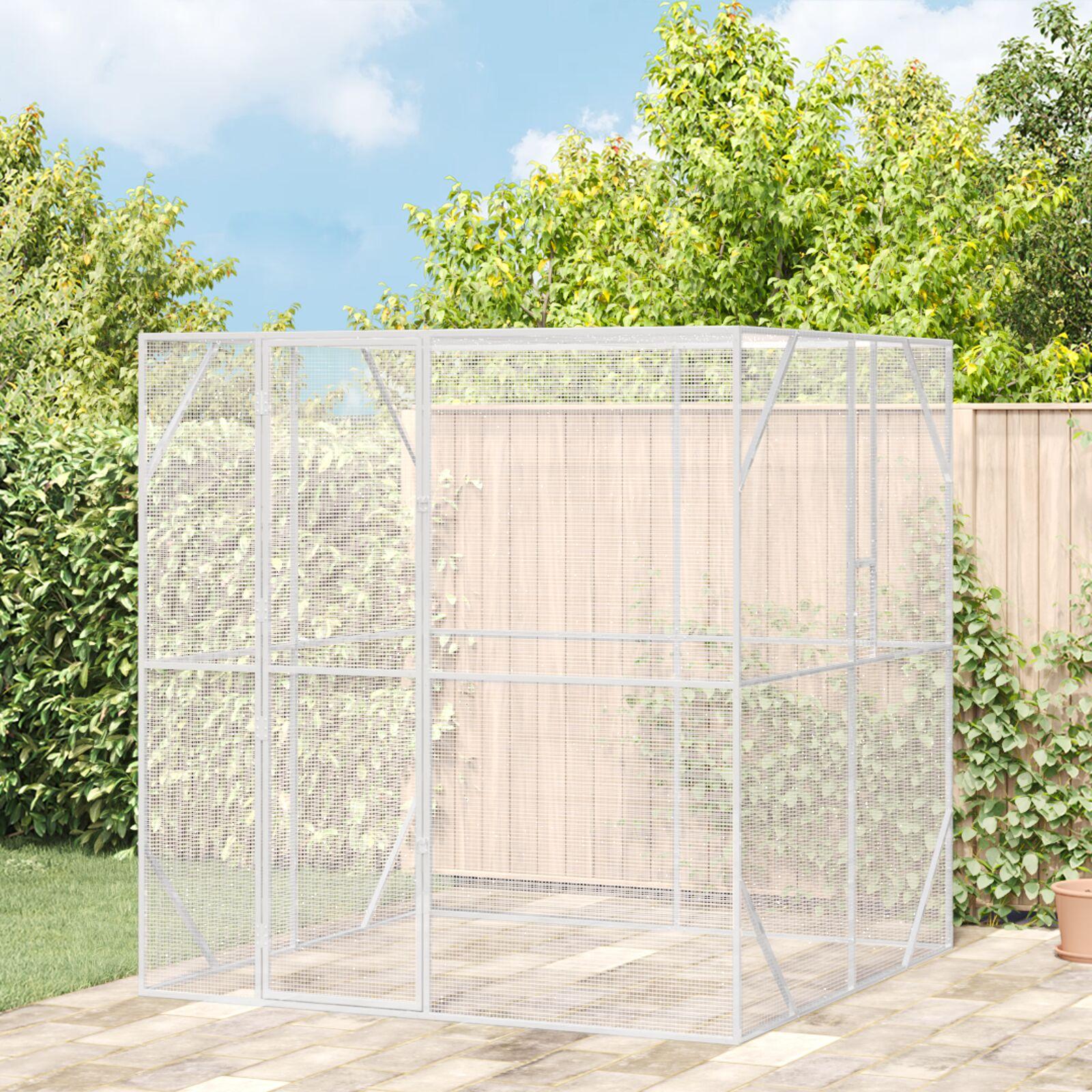 Fuglebur Antracit 209 x 202 x 214 cm Galvaniseret stål