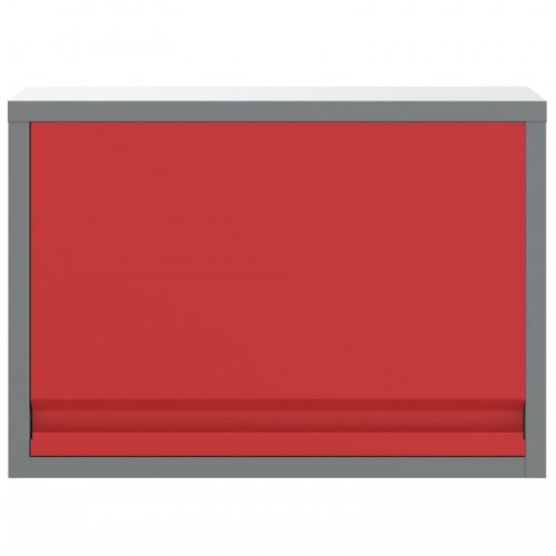 Værktøjskab Vægmonteret med Gasløftdør Rød 50x25x35 cm