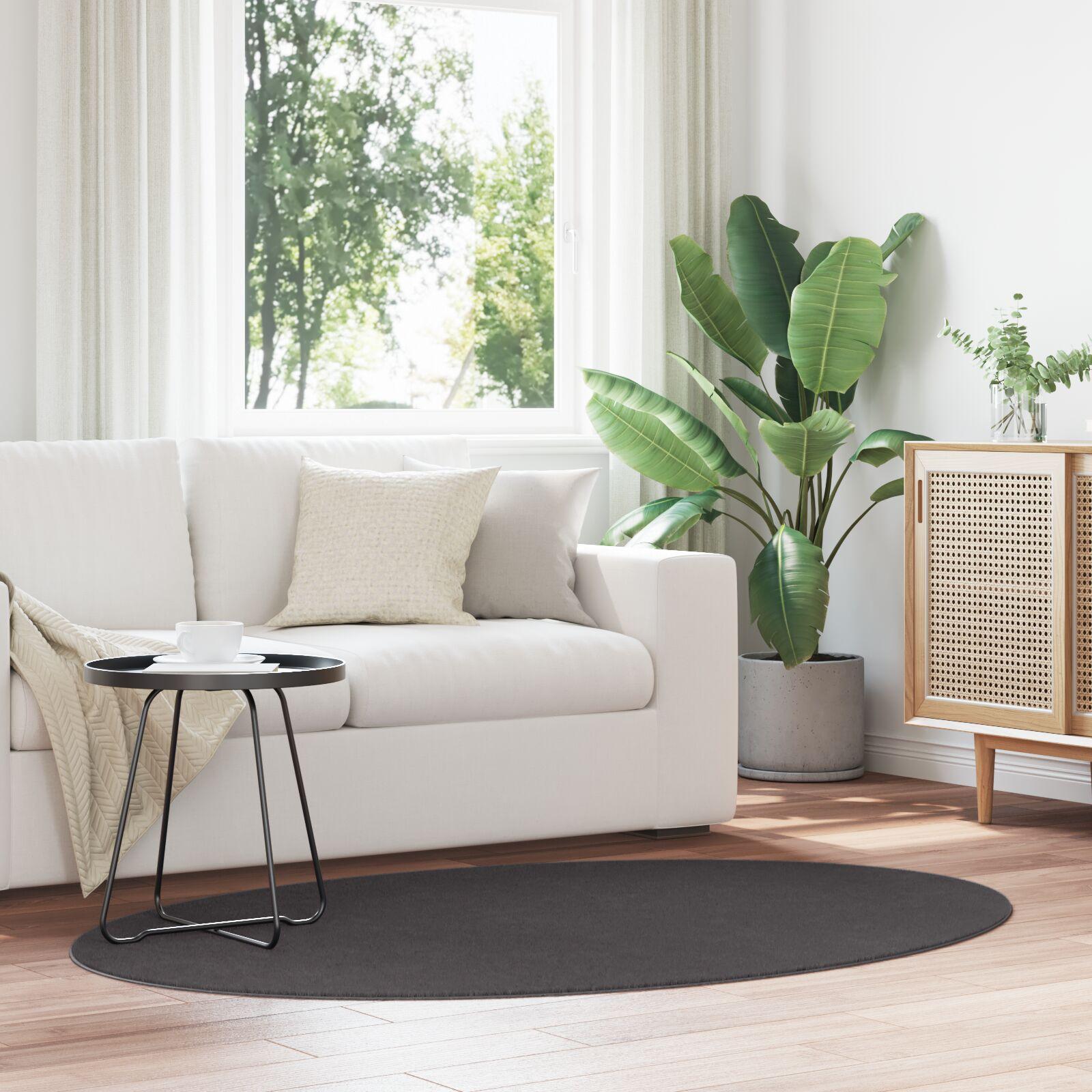 Tæppe HUARTE Antracit 100 x 200 cm Polyester