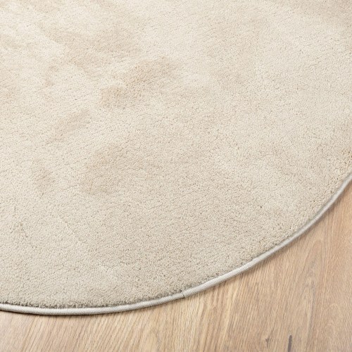 Tæppe Beige Polyester 140 x 200 cm Skridsikkert Områdetæppe