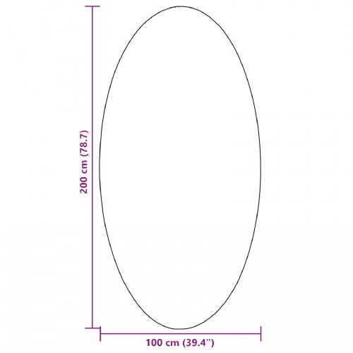 Tæpper Grå Uld 100 x 200 cm Områdetæpper Oval Moderne