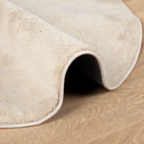 Tæpper Beige Bomuld 80 x 150 cm Accent tæppe Oval