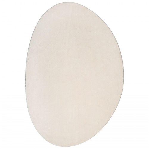 Tæpper Beige Polyester 120 x 170 cm Mønster Områdetæpper Oval