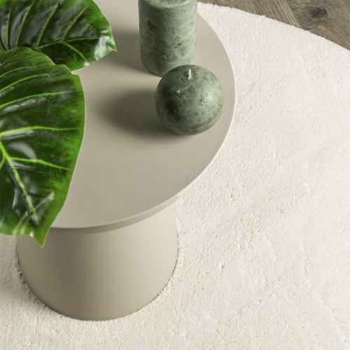 Tæpper Cremefarvet Polypropylen 140 x 200 cm Områdetæppe Oval