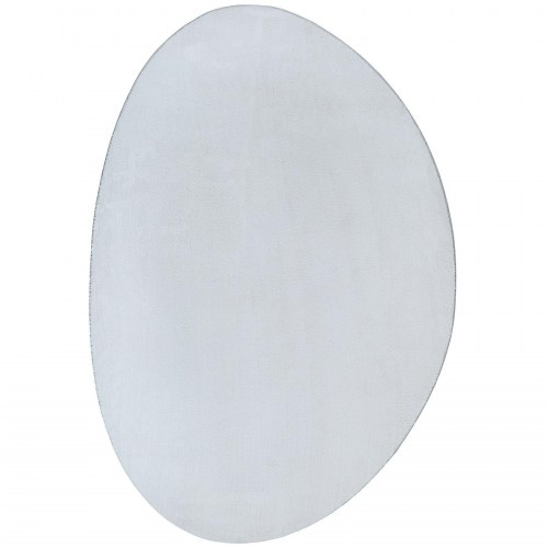 Tæpper Grå Polyester 140 x 200 cm Mønster Områdetæpper Ovalt