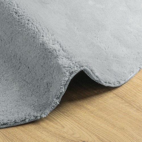 Tæpper Grå Polyester 140 x 200 cm Mønster Områdetæpper Ovalt