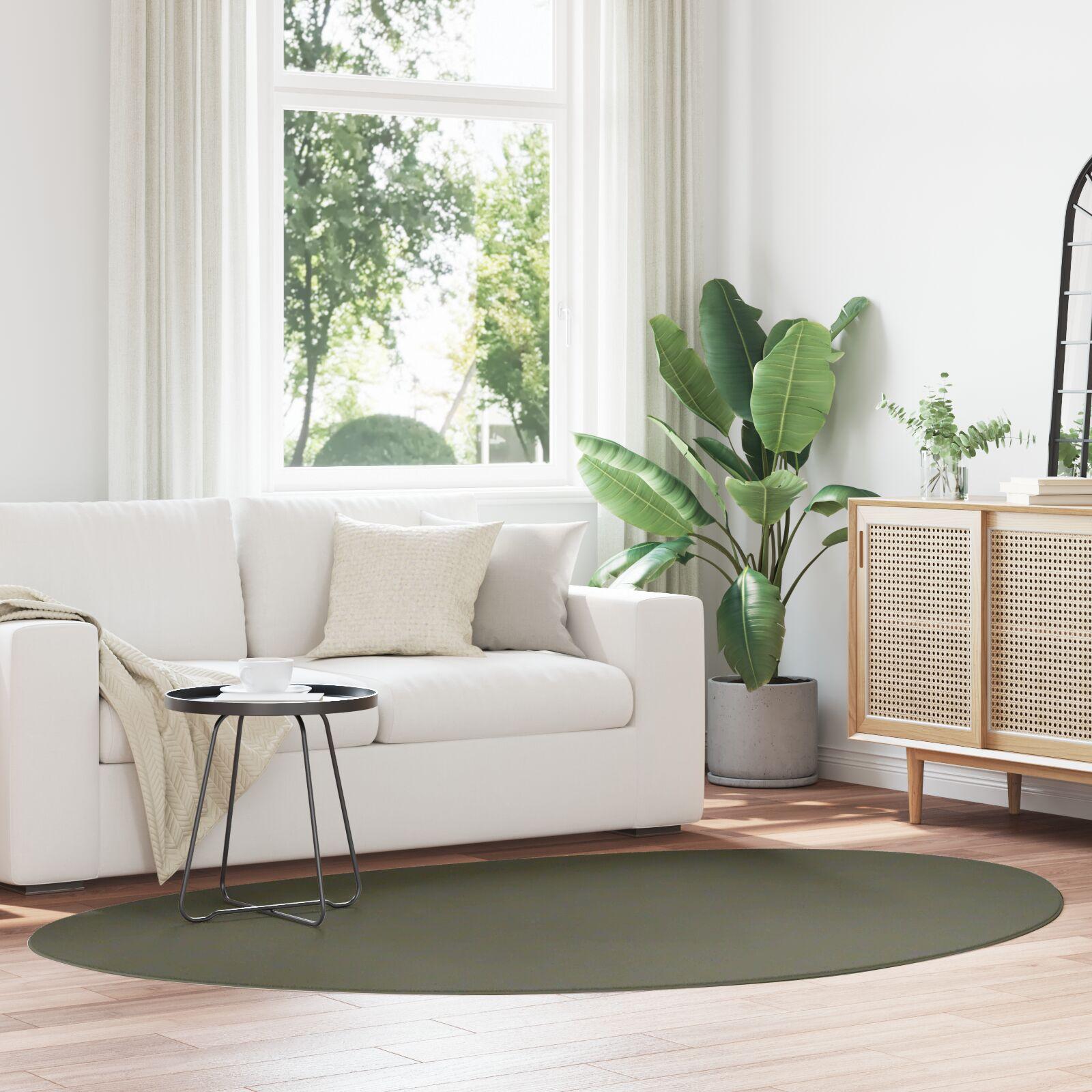 Områdetæppe HUARTE - skovgrøn 160 × 230 cm i polyester