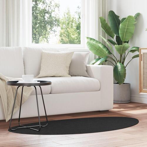 Tæpper Sort Syntetisk 80 x 150 cm Skridsikker Accent tæppe