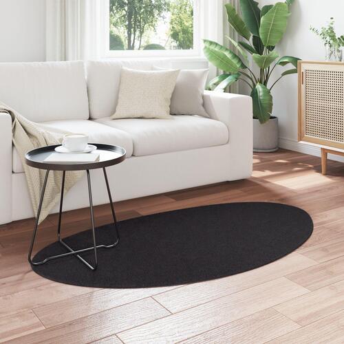Tæpper Sort Syntetisk 80 x 150 cm Skridsikker Accent tæppe