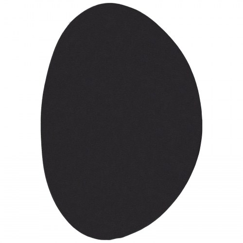 Tæpper Sort 100% Polyester 140 x 200 cm Områdetæpper Oval