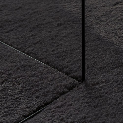 Tæpper Sort 100% Polyester 140 x 200 cm Områdetæpper Oval