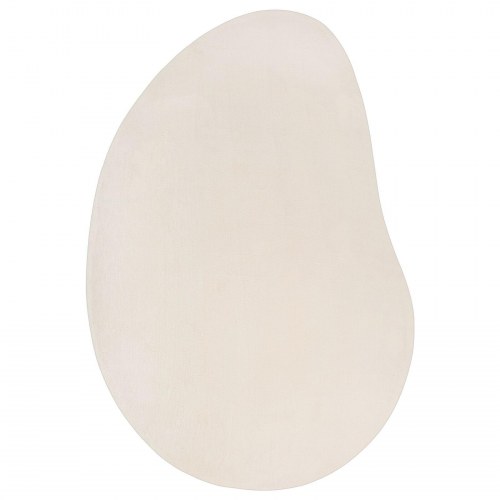 Gulvtæppe Beige 100x200 cm Polyester Skridsikkert