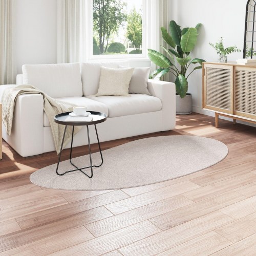 Områdetæppe Sand 100x200 cm Polyester Non-Slip