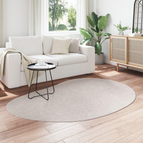 Områdetæppe Sand 140x200 cm Polyester Skridsikker