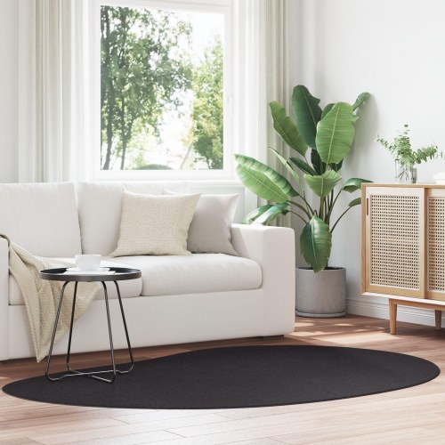 Tæppe Sort 140x200 cm Polyester Med Antiskrid