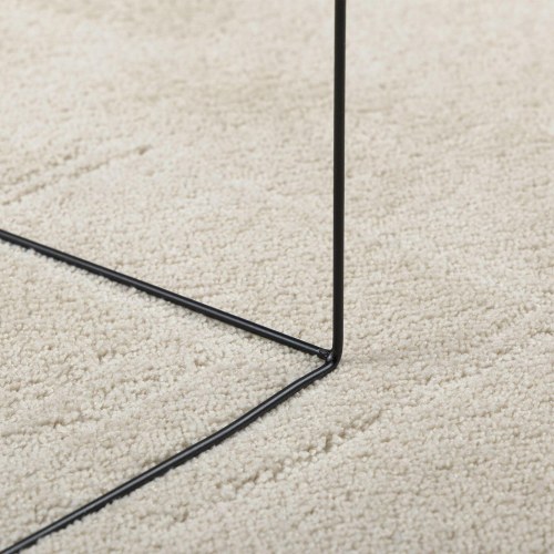 Tæpper Beige Polyester 140 x 200 cm Skridsikker Områdetæppe