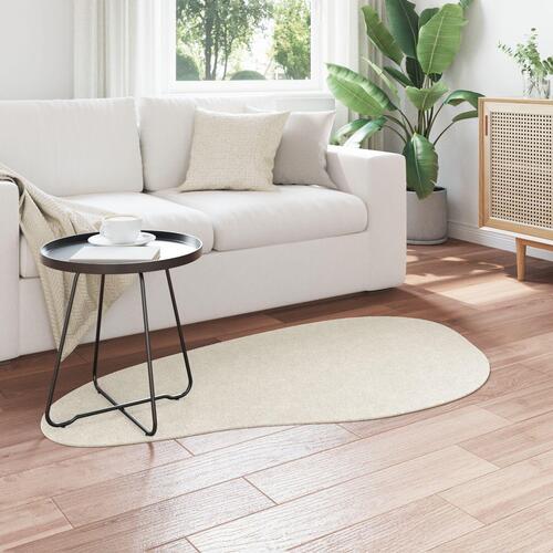 Tæpper Creme Polyester 80 x 150 cm Lydabsorberende Accent tæppe