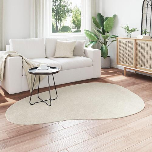 Tæpper Cremefarvet Uld 140 x 200 cm Dekorative indlæg