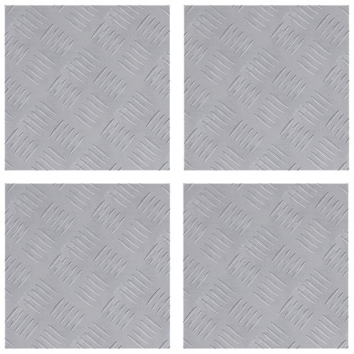 Aluminium Checker Plader 4 stk Skridsikre 30x30 cm