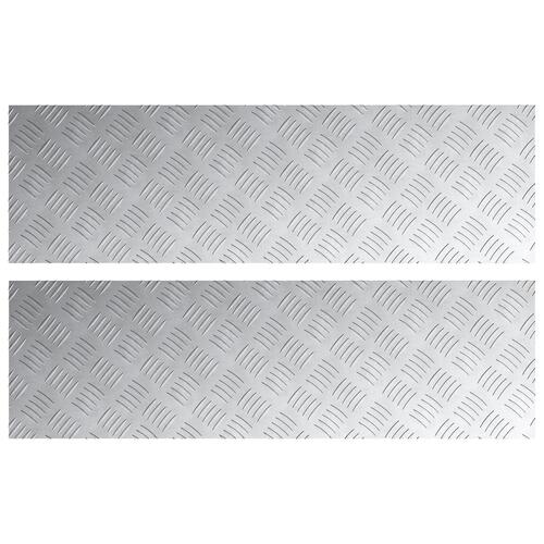 Aluminium Rutsjebaner 2 stk Skridsikre 100x30 cm