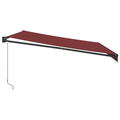 Markise 450x300 manuel betjening bordeauxfarvet