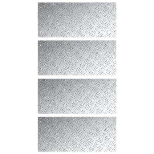 Aluminium Checker Plader - 4 stk. - Skridsikre 90x40 cm