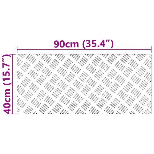 Aluminium Checker Plader - 4 stk. - Skridsikre 90x40 cm