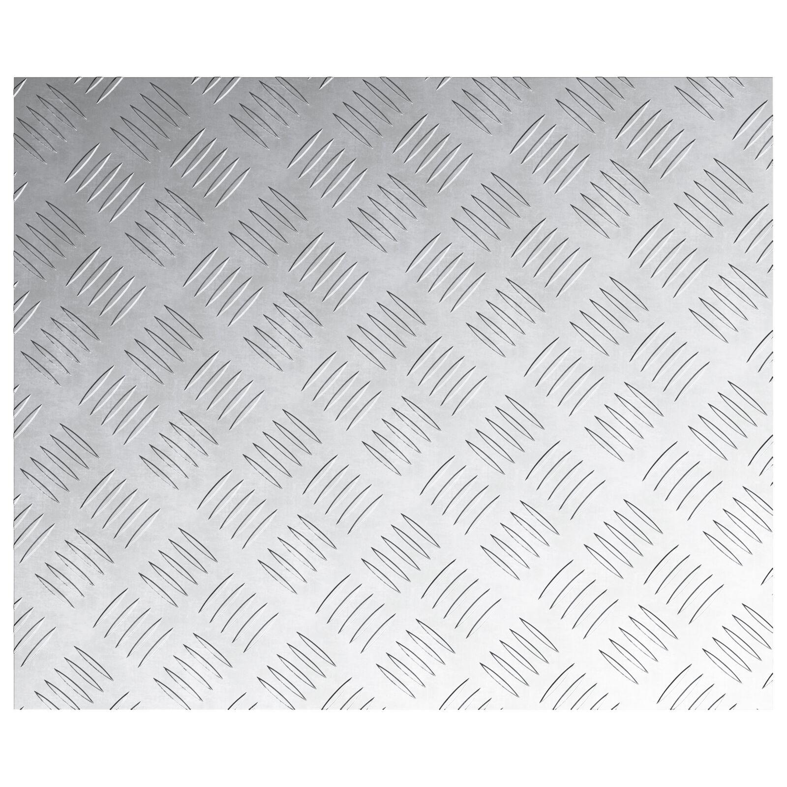 Trappetrin i aluminium - rektangulær 4-pak, sølv 60 × 50 cm