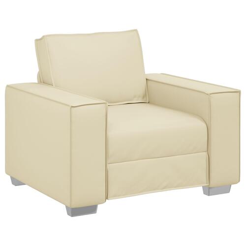 Sofa Stole Creme 59 cm Kunstlæder