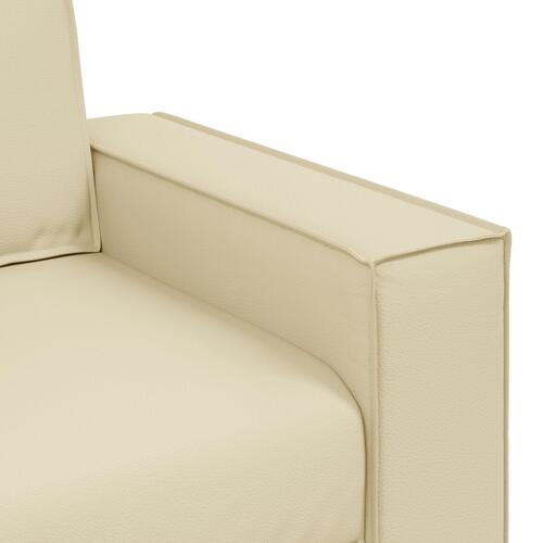 Sofa Stole Creme 59 cm Kunstlæder