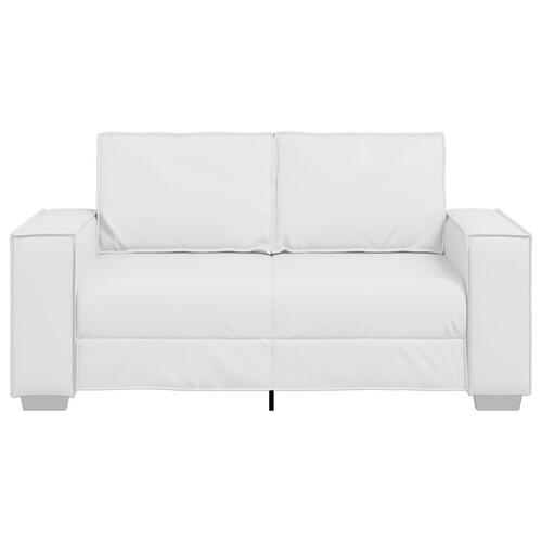Sofa til to Hvid 120 cm i Faux Læder