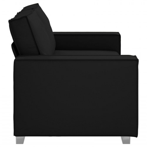 2-personers sofa Sort 140 cm Kunstlæder