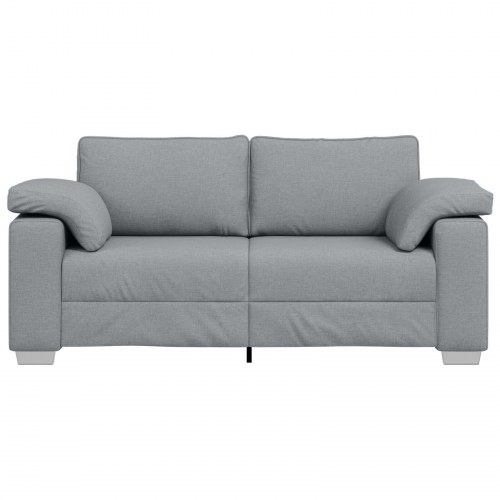 To-personers Sofa Lys Grå 140 cm Stof