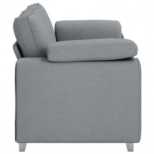 To-personers Sofa Lys Grå 140 cm Stof