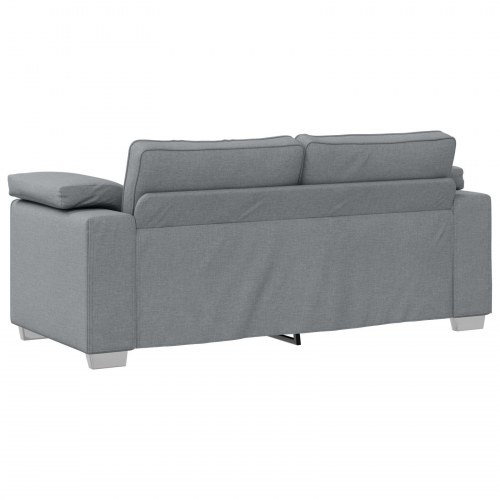 To-personers Sofa Lys Grå 140 cm Stof