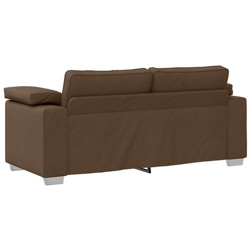 Sofa Brun Polyester Medium Aftagelige betræk 3-personers sofa