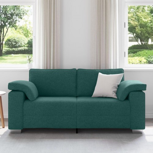 Sofa Mørkegrøn Polyester Standard Holdbar 3-personers sofa