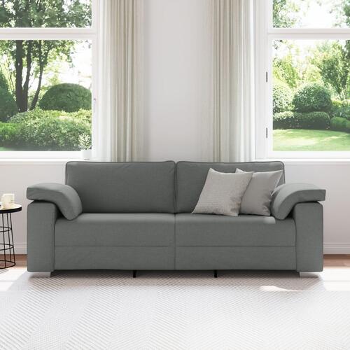 3-personers sofa mørkegrå 178 cm stof