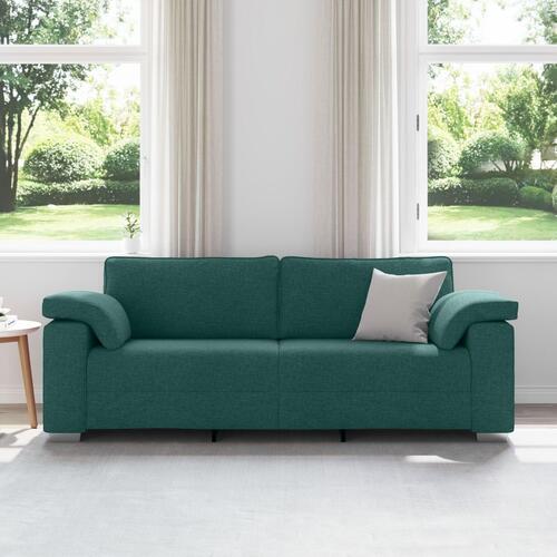 3-personers sofa mørkegrøn 178 cm stof