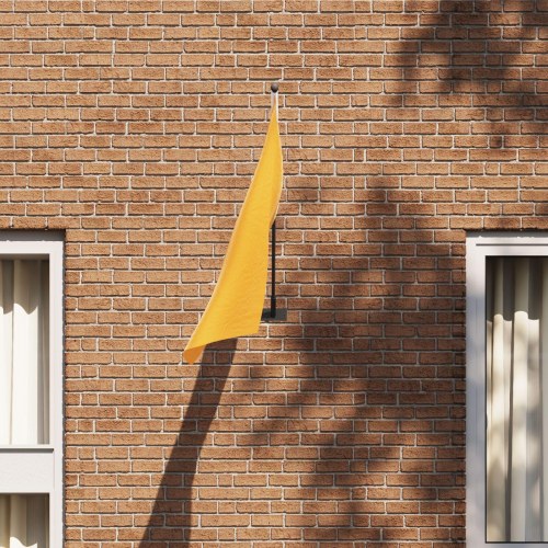 Flagstangholder til 1 Flag Vægholder Sort Stål