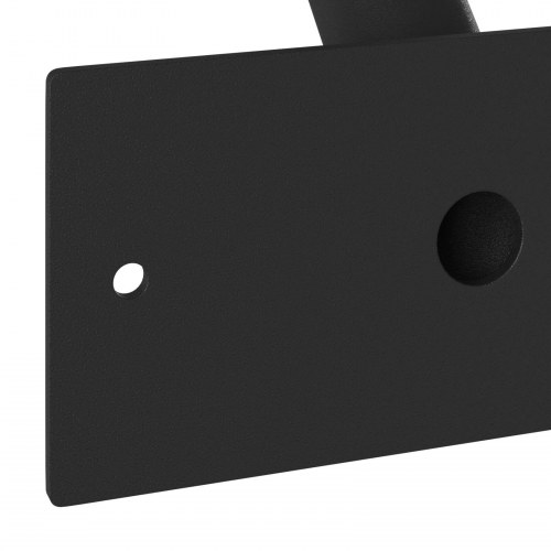 Flagstangholder til 1 Flag Vægholder Sort Stål