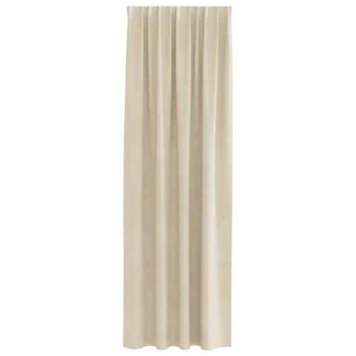 Lysdæmpende gardiner med Top Tape 2 stk Creme Velvet