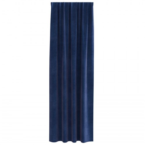Blackout Gardiner med Top Tape 2 stk Mørkeblå Velour