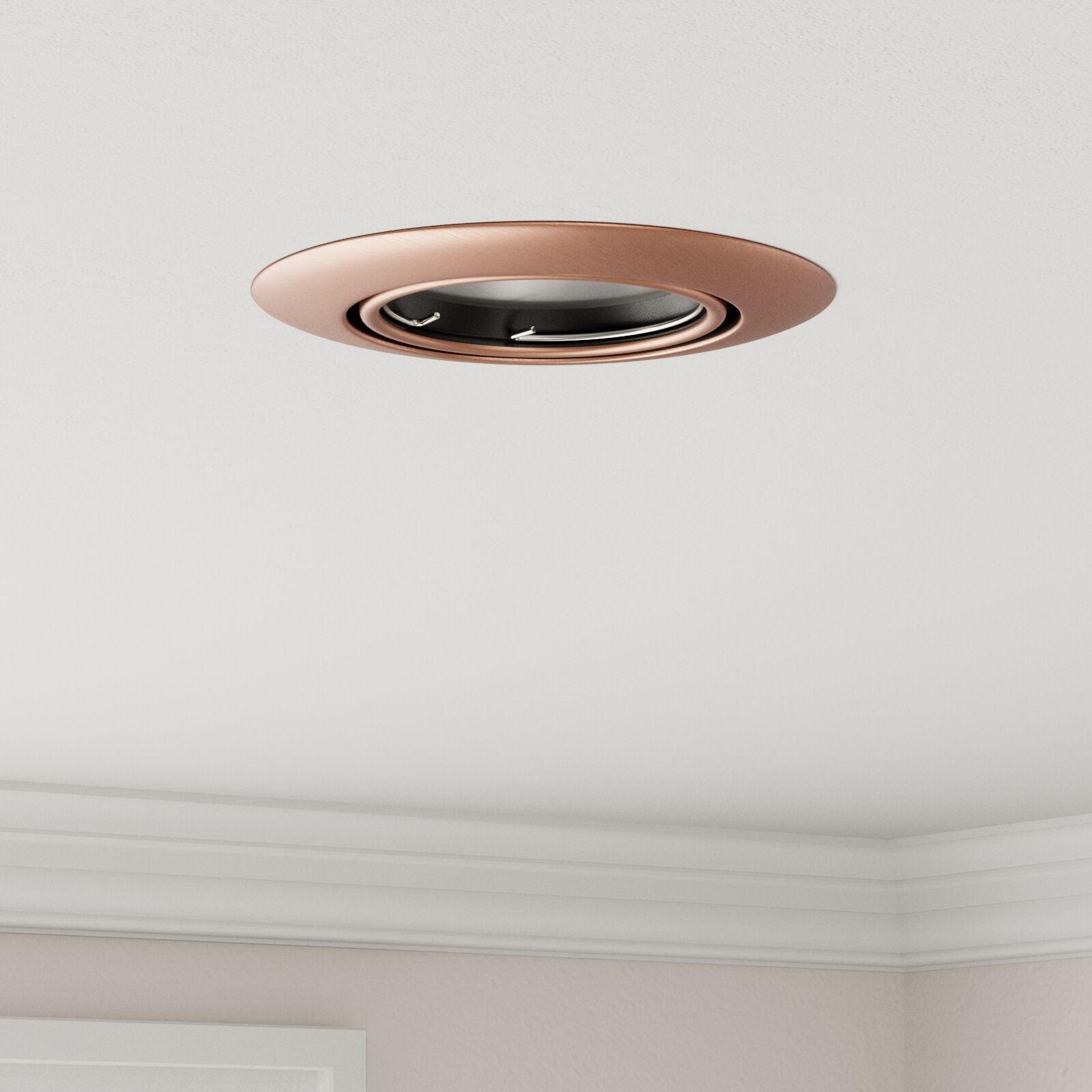 Spotlights med spotlights 6 stk Kobber 9 x 9 cm Metal