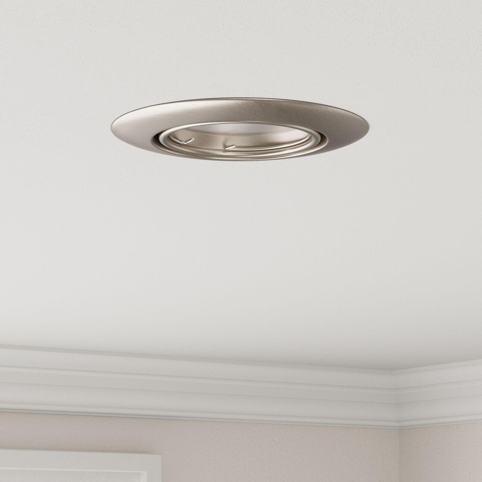 Lamper Sæt med 24 Sølv Aluminium 9 cm Indbyggede LED-lamper
